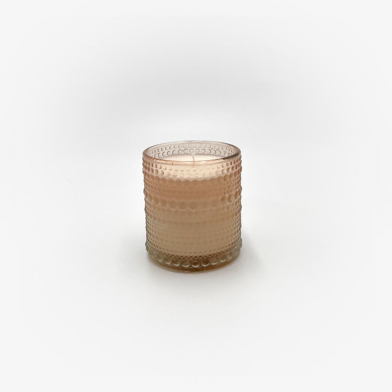 Pink Beaded Candle - Small