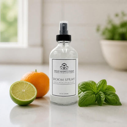 Lime Basil Room Spray with lime, mandarin and fresh basil