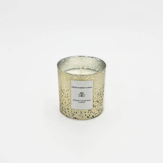 Mercury Glass Gold Candle