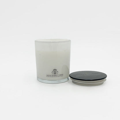 Holiday Signature Candle in white vessel with lid