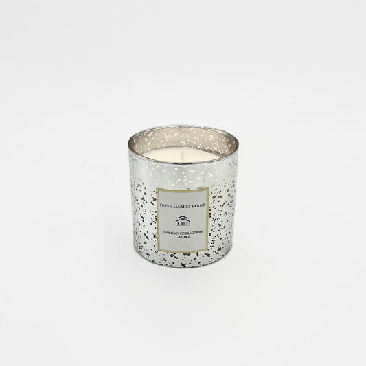Mercury Glass Silver Candle