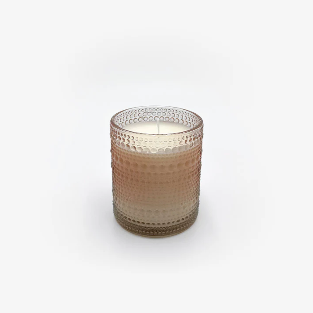 Pink Beaded Candle - Medium