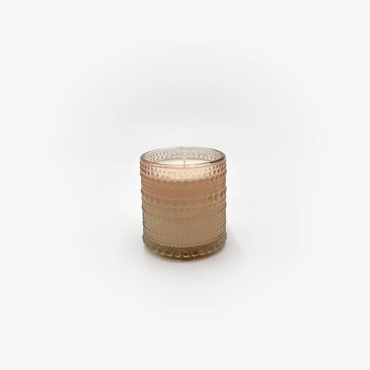 Pink Beaded Candle - Small